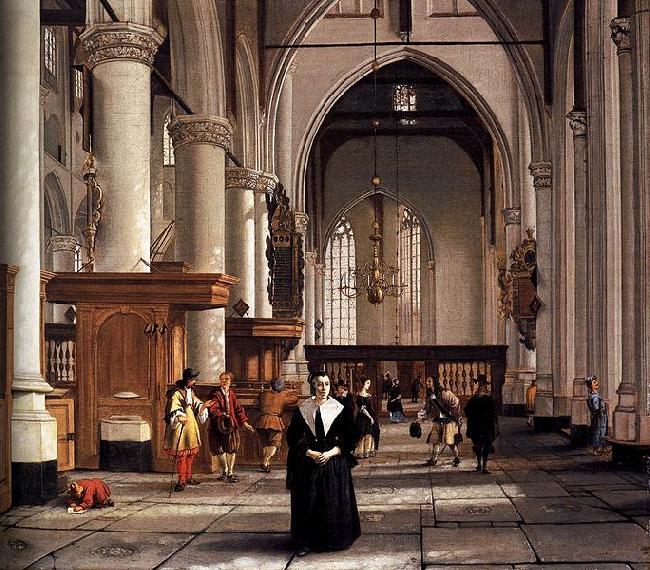 Cornelis de Man Interior of the Laurenskerk in Rotterdam Germany oil painting art